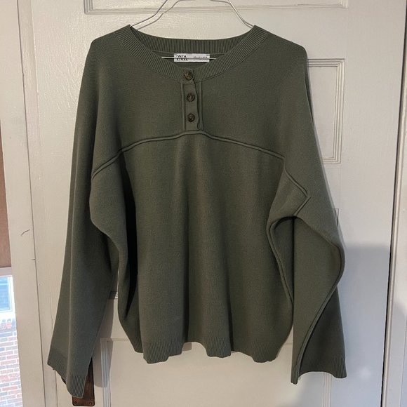 Green Knit Zara Sweater - Picture 1 of 5